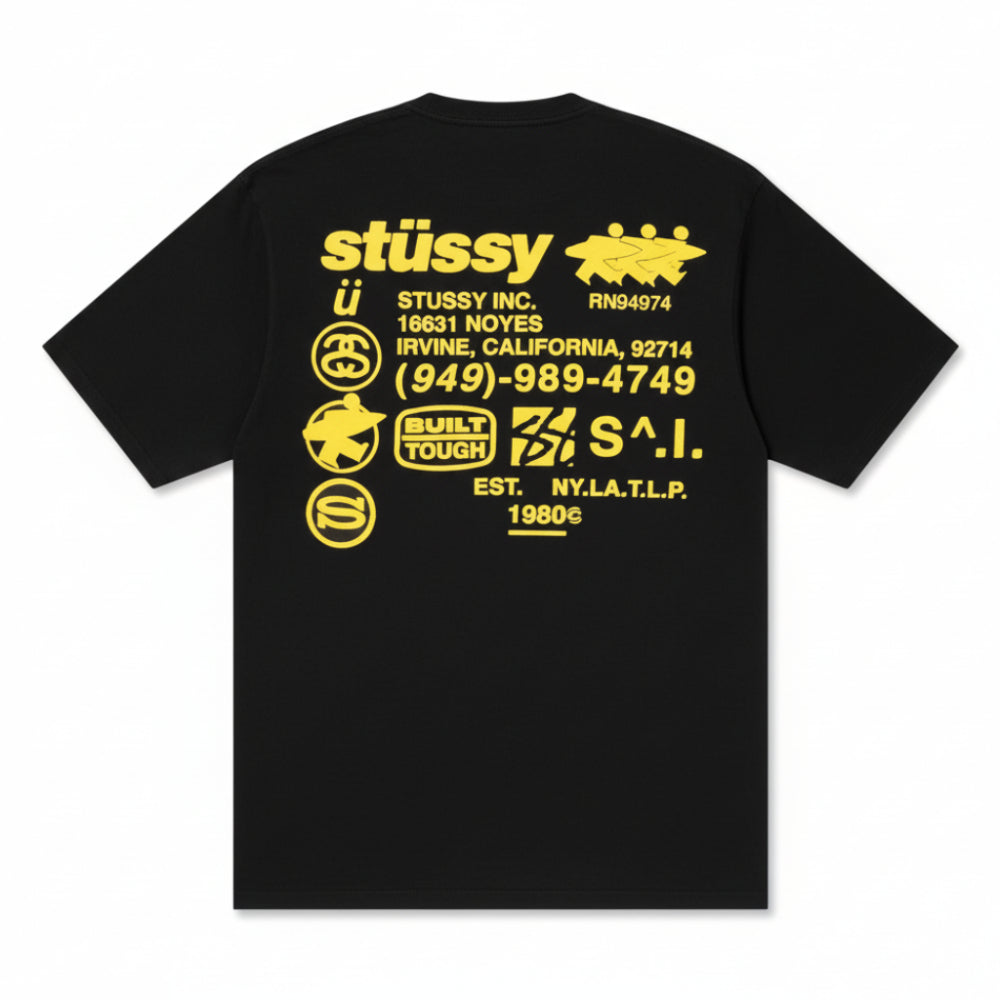 Stussy Pigment Dyed DNA Tee - Black