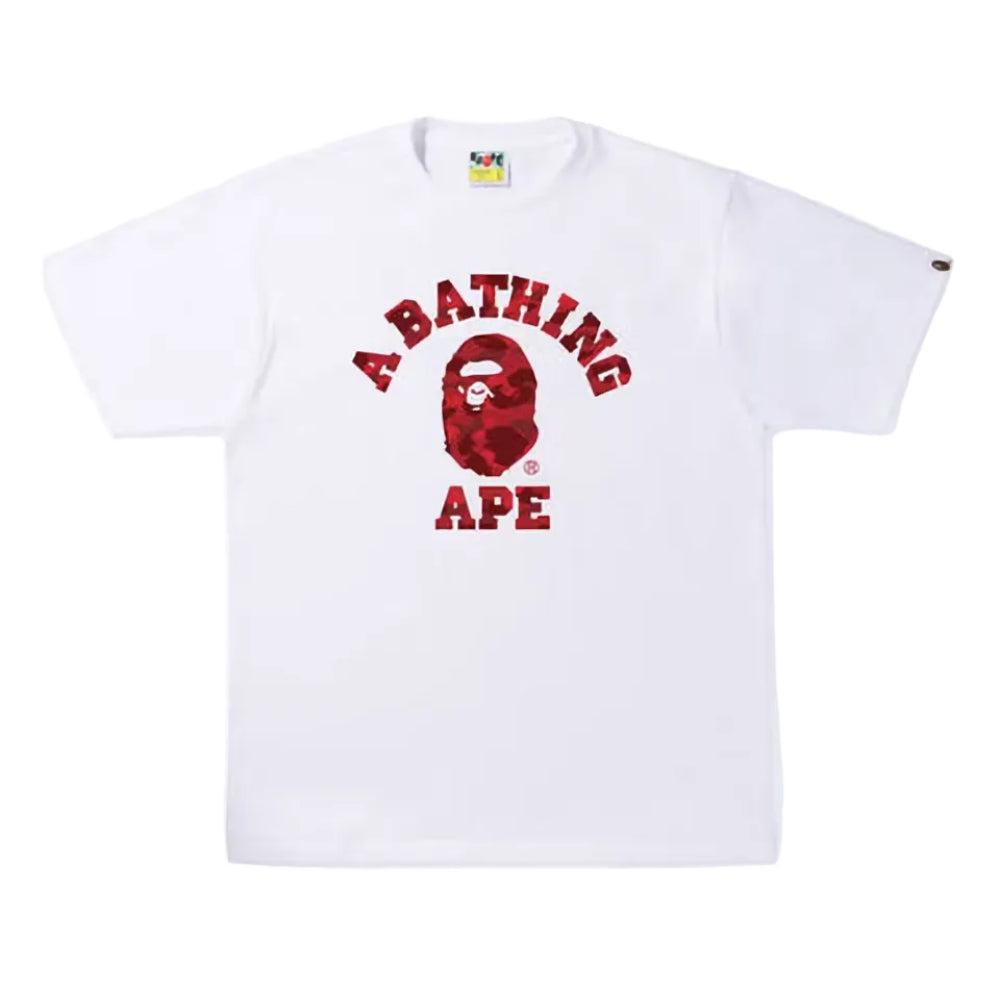 APE Color Camo College Tee
White Red