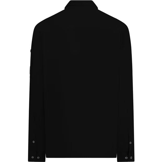 C.P. Company cotton gabardine overshirt — Black