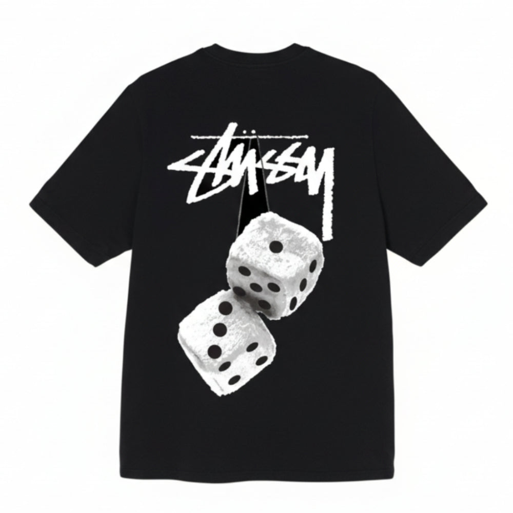Stussy Fuzzy Dice Tee - Black