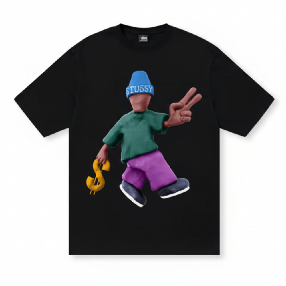 Stussy Peace & Prosperity Tee - Black