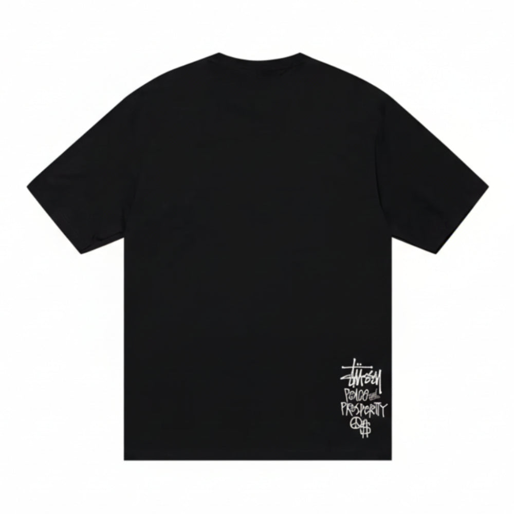Stussy Peace & Prosperity Tee - Black