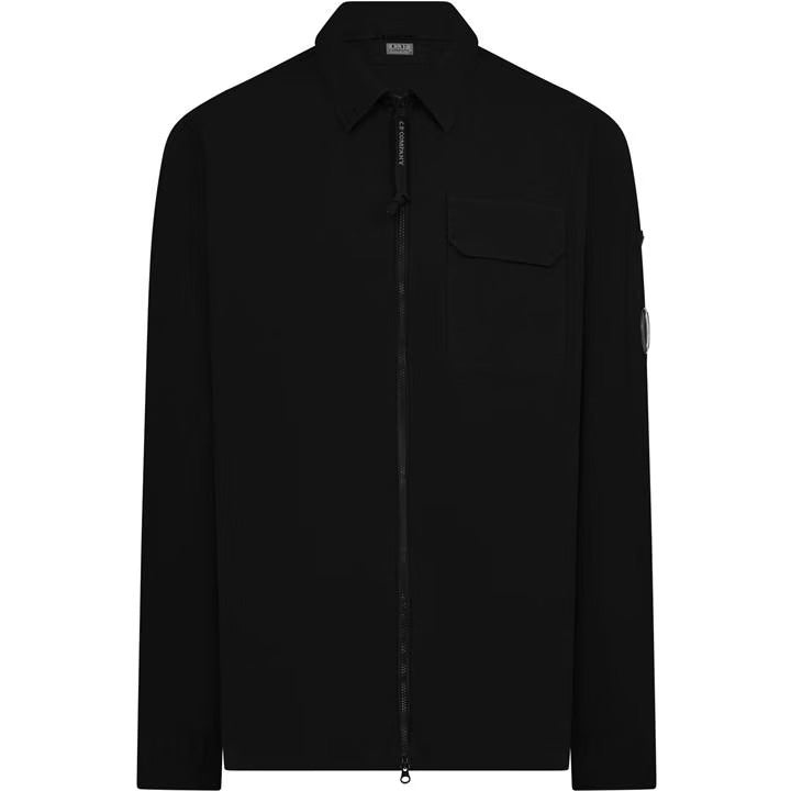 C.P. Company cotton gabardine overshirt — Black