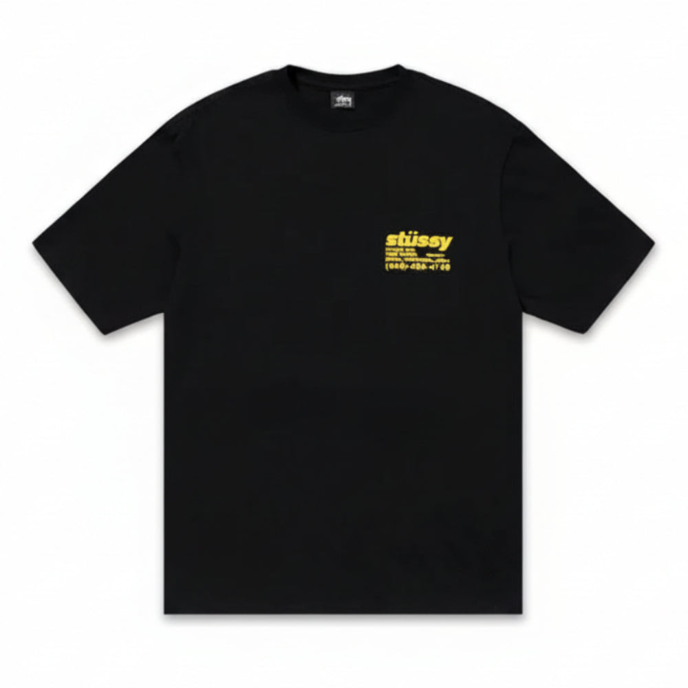 Stussy Pigment Dyed DNA Tee - Black