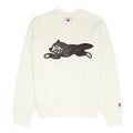 Icecream Woodgrain Running Dog Crewneck - L