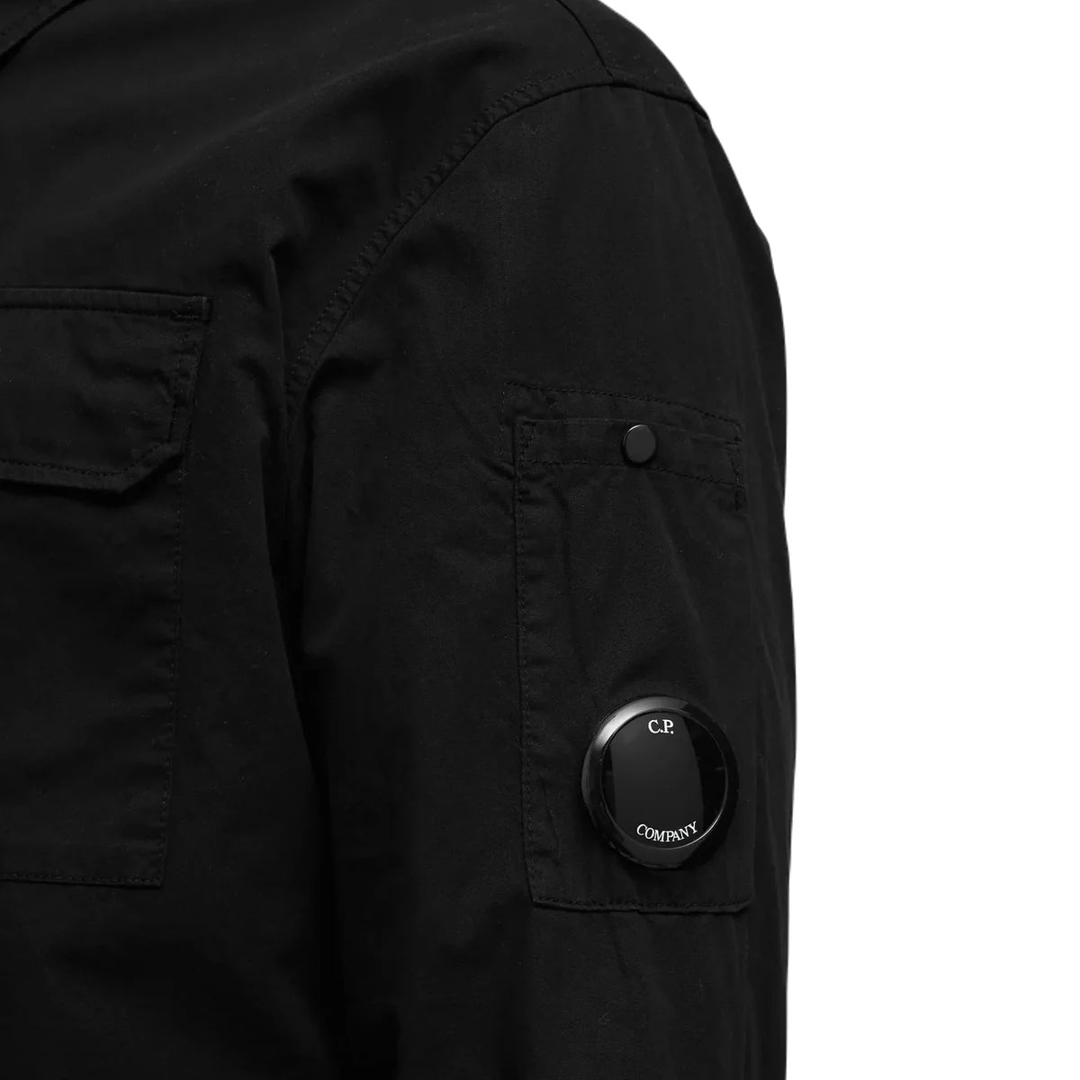 C.P. Company cotton gabardine overshirt — Black