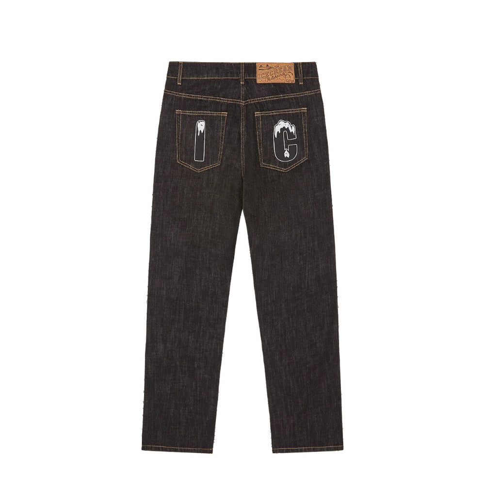 Ice Cream “Running Dog” Denim Jean - Black